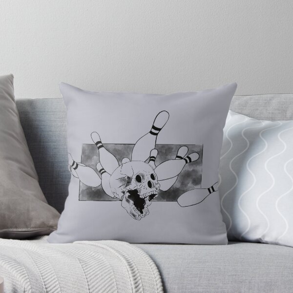 Item preview, Bowling a strike with a 10lb skull designed and sold by BlindmanArt.