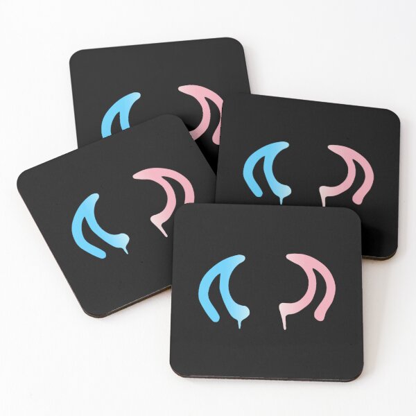 Item preview, lowlife devil horns (transgender pride) designed and sold by JOSEPHTSHOP.