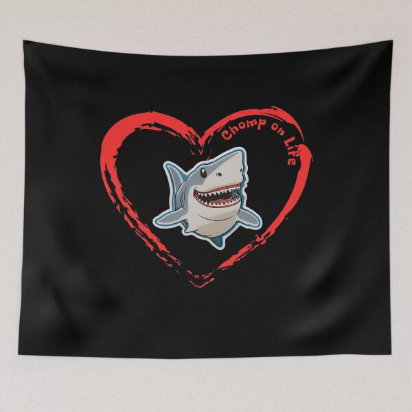 Item preview, Smiling shark (Chomp on Life) designed and sold by ViaNature.