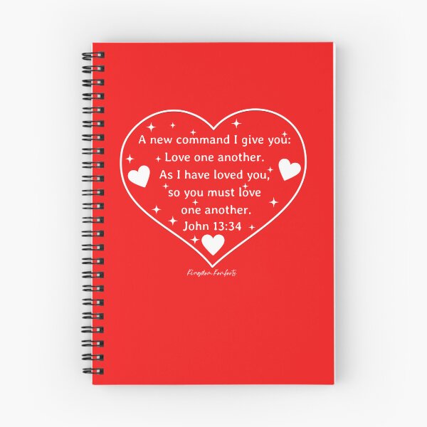 Item preview, A New Command: Love One Another - Bible Verse Art designed and sold by kingdomkomforts.