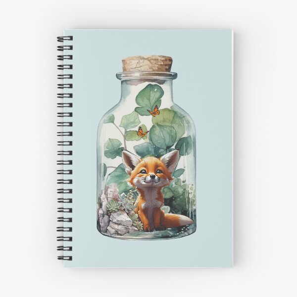 Item preview, Miniature Fox in Glass Wonderland: Terrarium Plant Jar designed and sold by LittleGnomad.