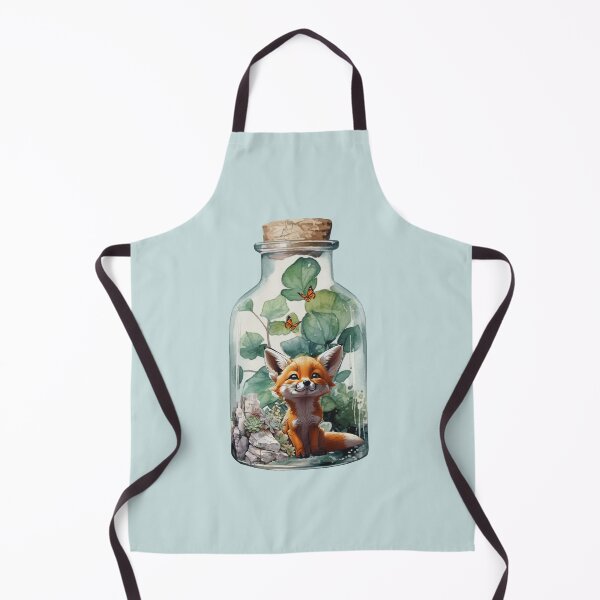Item preview, Miniature Fox in Glass Wonderland: Terrarium Plant Jar designed and sold by LittleGnomad.