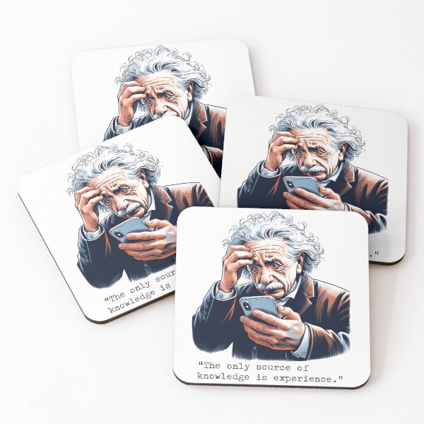 Item preview, Einstein Bewildered by Smartphone designed and sold by digital-savant.