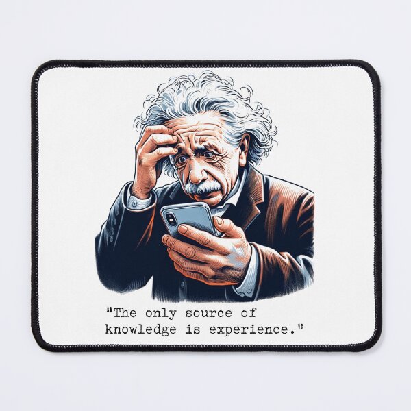 Item preview, Einstein Bewildered by Smartphone designed and sold by digital-savant.