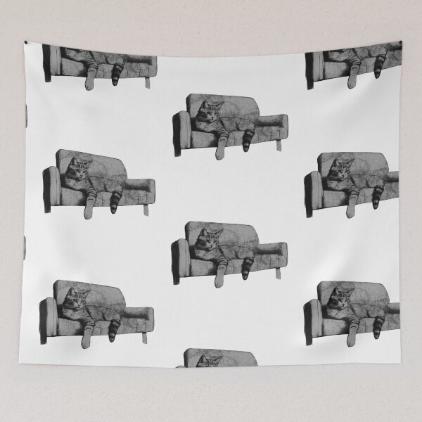 Item preview, Cat on the sofa designed and sold by kinpirks.