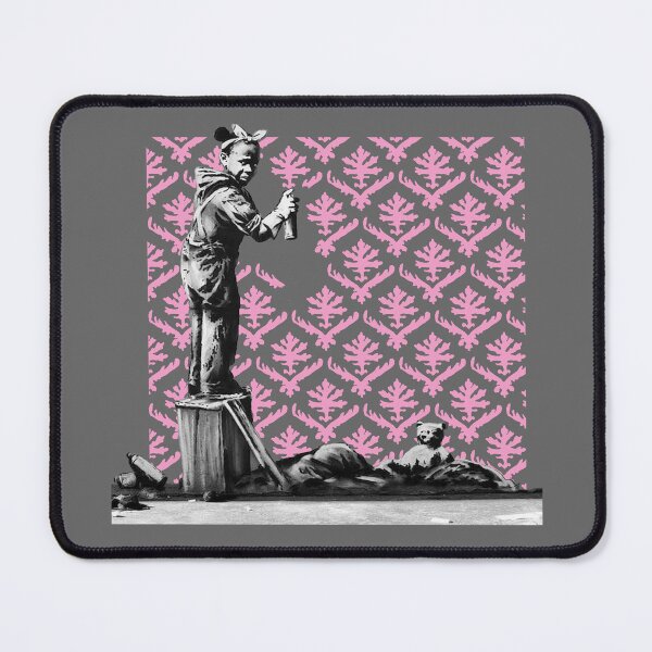 Item preview, Banksy - Paris Girl Pattern designed and sold by FellOffAFirefly.