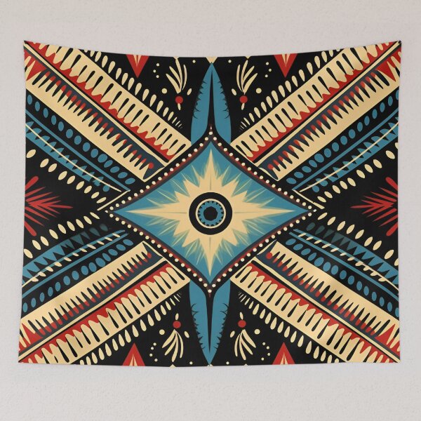 Item preview, colorful Choctaw indian tribal pattern designed and sold by dcrc.