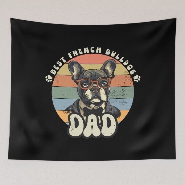 Item preview, Vintage French Bulldog Dad Design designed and sold by Hansani Nuwanmini Jayawickrama.