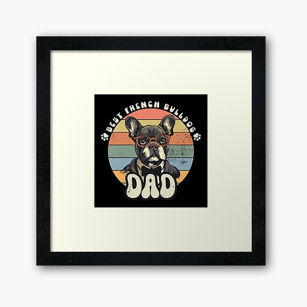 Item preview, Vintage French Bulldog Dad Design designed and sold by Hansani Nuwanmini Jayawickrama.