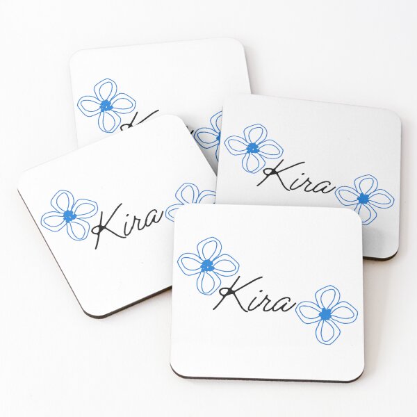 Aperçu de l'œuvre Kira + Fleurs bleues créée et vendue par KiraS-arts.