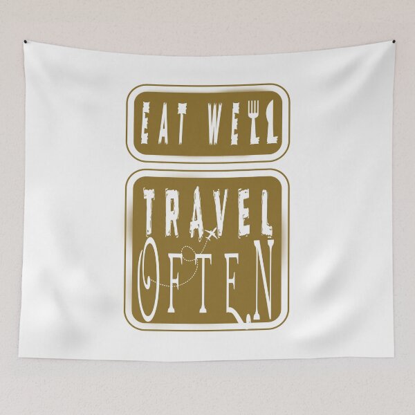 Item preview,  eat well travel often,new design designed and sold by ESAMSTORE.