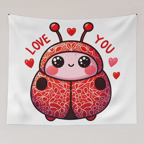Item preview, Lovebug's Heartfelt Message designed and sold by AI-Only Creations.