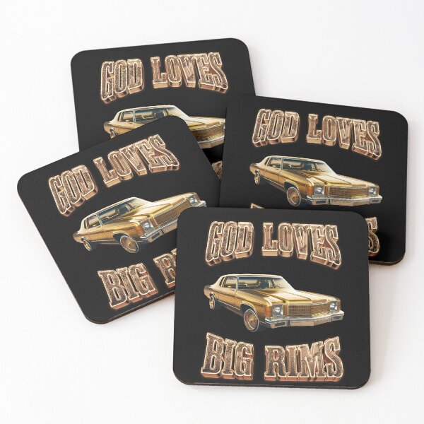 Item preview, GOD LOVES BIG RIMS T SHIRT designed and sold by GodPackApparel.