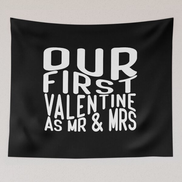 Item preview, Our First Valentine As Mr And Mrs, Gift for New Married designed and sold by ArtByKatti.