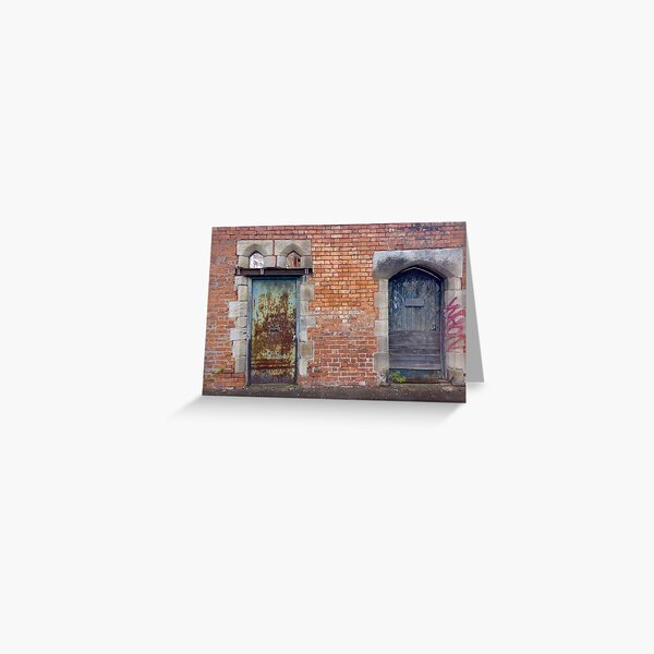 Double Doors Greeting Card