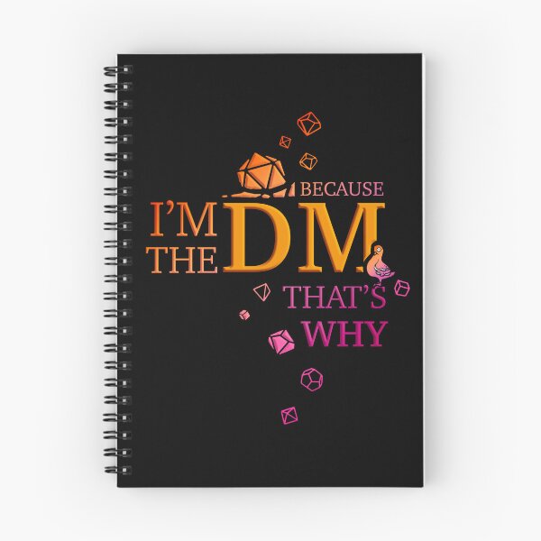 Item preview, Because I'm the DM - Sunset vibe | Dungeon Master Guide | DnD designed and sold by keyvei.
