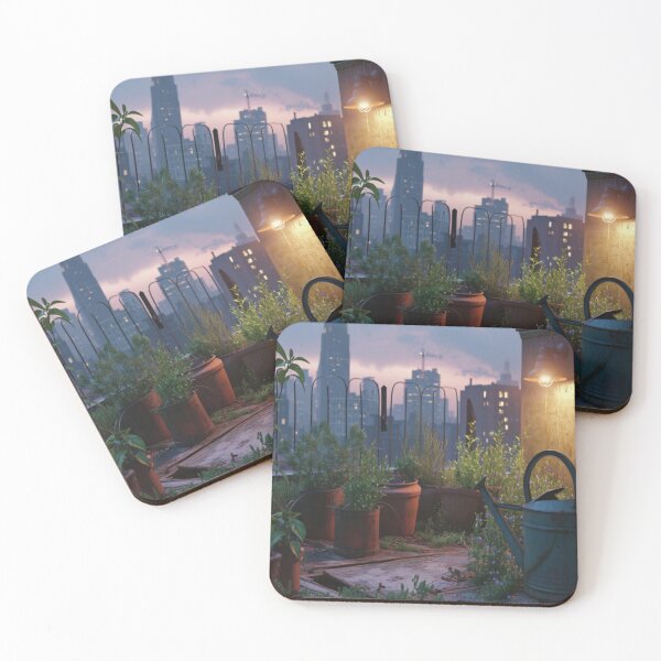 Item preview, Rooftop Garden In Twilight - Series Number Four designed and sold by delohill.