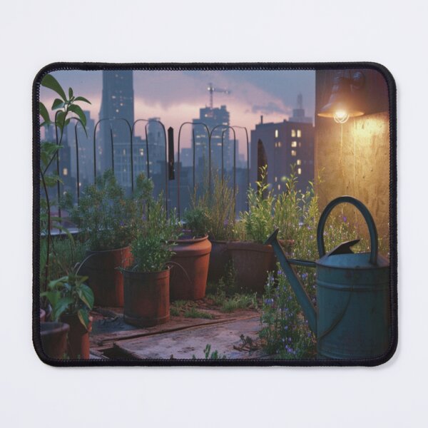 Item preview, Rooftop Garden In Twilight - Series Number Four designed and sold by delohill.