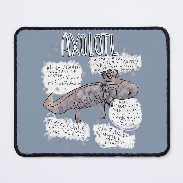 Item preview, Axolotl interesting facts, animal profile Axolotl designed and sold by badlydrawnbabe.