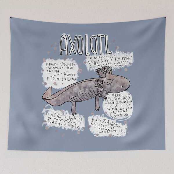 Item preview, Axolotl interesting facts, animal profile Axolotl designed and sold by badlydrawnbabe.