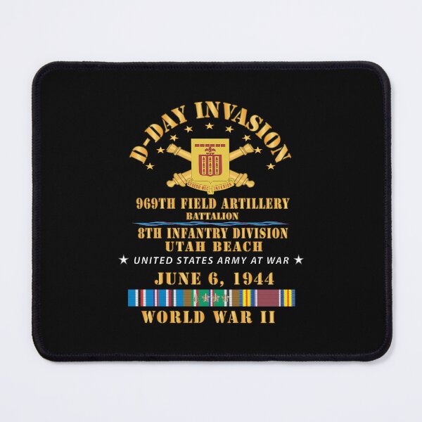 Item preview, Army - 969th Field Artillery Battalion - ID - D Day w EUR SVC - WWII designed and sold by Military Insignia Products.