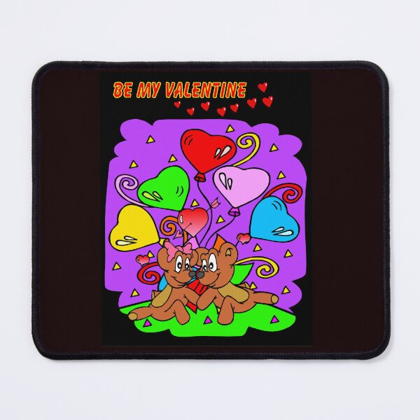 Item preview, Valentine Bear Fantasy Whimsical Funny Comic Print designed and sold by posterbobs.