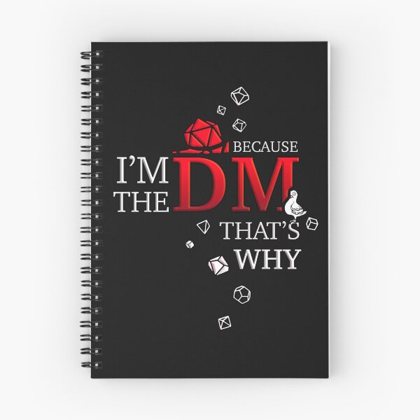 Item preview, Because I'm the DM - in Red | Dungeon Master Guide | DnD designed and sold by keyvei.