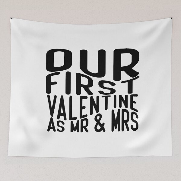 Item preview, Our first Valentine As Mr & Mrs, Gift for New Married designed and sold by ArtByKatti.