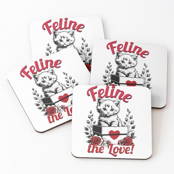 Item preview, Feline The Love Valentines Day Kitten designed and sold by KaiLabsArt.
