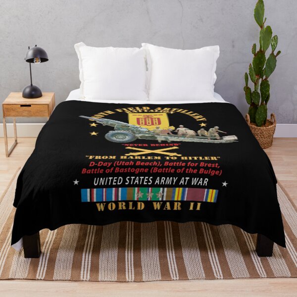 Item preview, DUI - 969th Field Artillery Battalion - DUI w Br - From Harlem to Hitler - 155MM Gun - Crew - EUR SVC WWII X 300 designed and sold by Military Insignia Products.