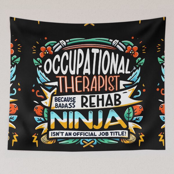 Item preview, Occupational Therapist Because Badass Rehab Ninja Isn't An Official Job Title! designed and sold by TeesYouWant.
