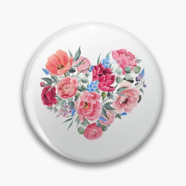 Item preview, floral heart designed and sold by mimirocker.