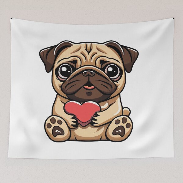 Item preview, Adorable dog. Small dog. Color: brown, beige, red designed and sold by MagelliShop.