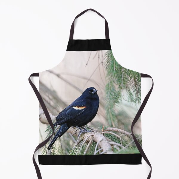 Item preview, Red Winged Blackbird In The Spruce designed and sold by Deb Oppermann.
