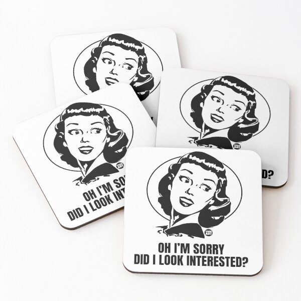 Item preview, DID I LOOK INTERESTED RETRO GIRL designed and sold by TODD GOLDMAN.