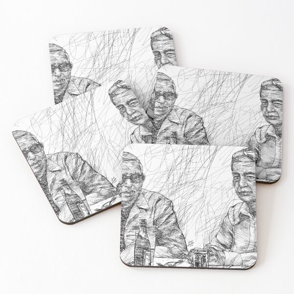 Item preview, SARTRE and SIMONE DE BEAUVOIR ink portrait .1 designed and sold by lautir.