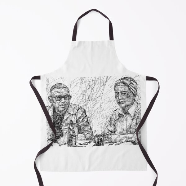 Item preview, SARTRE and SIMONE DE BEAUVOIR ink portrait .1 designed and sold by lautir.