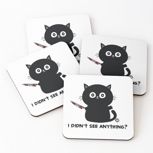 Item preview, DIDN'T SEE ANYTHING CAT KNIFE designed and sold by TODD GOLDMAN.