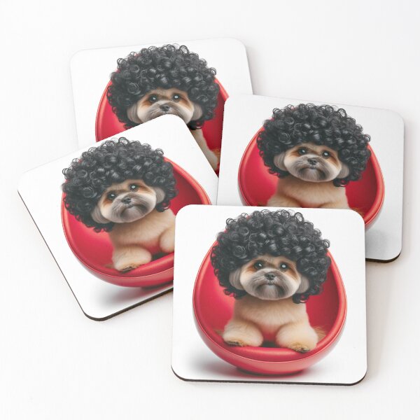 Item preview, Curls & Whirls: The Dapper Pup designed and sold by RetroRover.