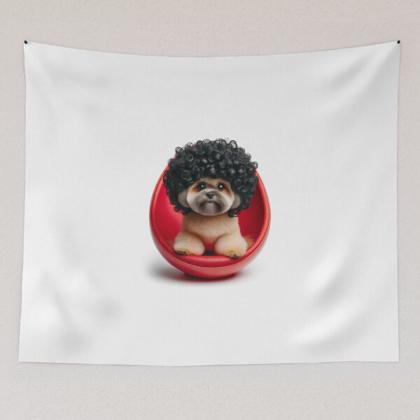 Item preview, Curls & Whirls: The Dapper Pup designed and sold by RetroRover.