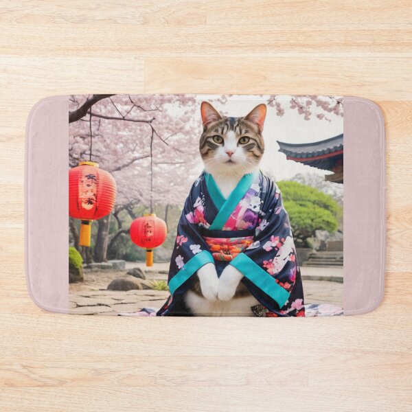 Item preview, A cat dressed as an amazing samurai designed and sold by Great-store4U.