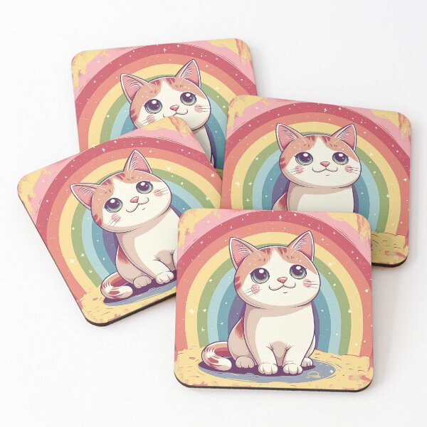 Item preview, Cat chasing rainbow designed and sold by Sp3ctrumOfColor.