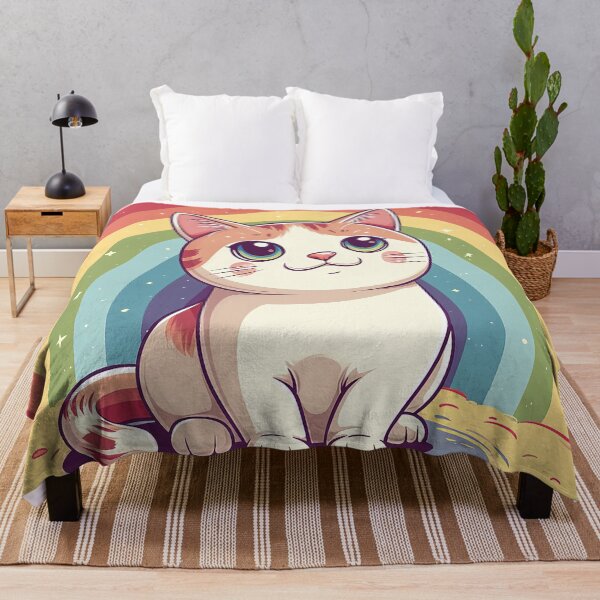 Item preview, Cat chasing rainbow designed and sold by Sp3ctrumOfColor.
