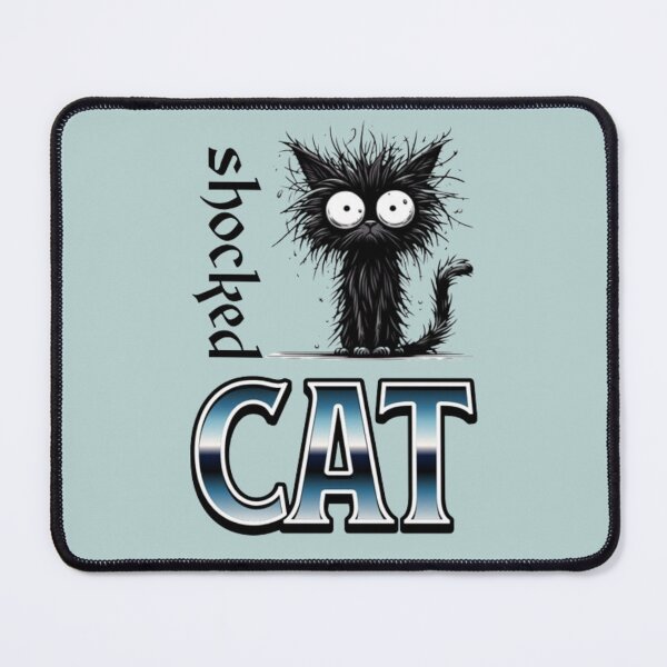 Item preview, shocked cat designed and sold by Zagalo Art.