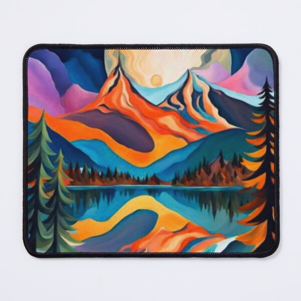 Item preview, Mountains reflecting on lake surface designed and sold by George Hutton Hunter.