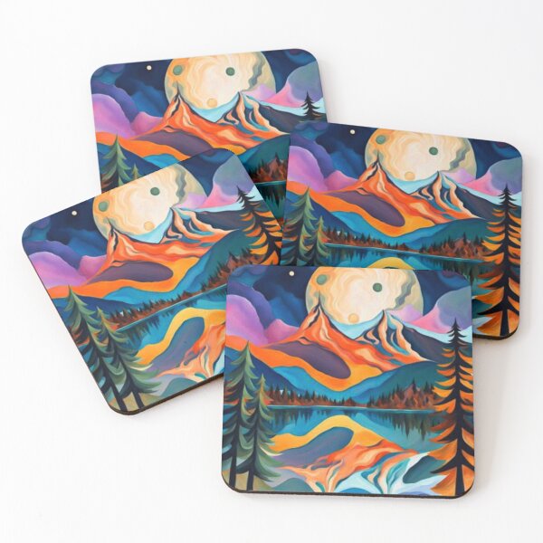 Item preview, Mountains reflecting on lake surface designed and sold by George Hutton Hunter.