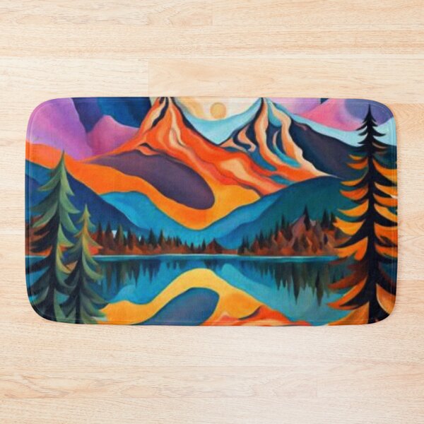 Item preview, Mountains reflecting on lake surface designed and sold by George Hutton Hunter.