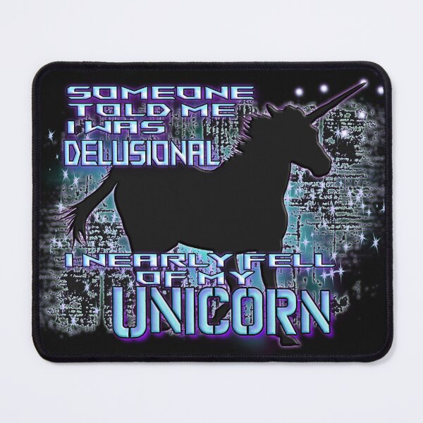 Item preview, im not delusional! neon unicorn designed and sold by PaintDesigns.