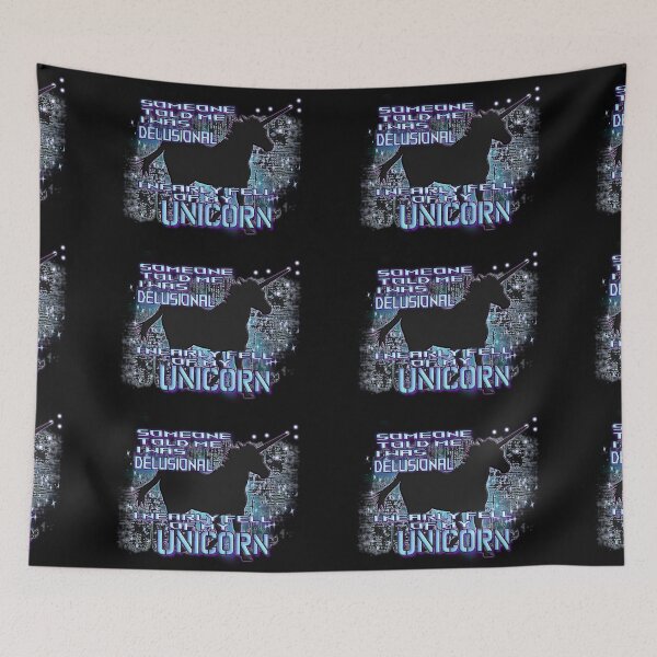 Item preview, im not delusional! neon unicorn designed and sold by PaintDesigns.