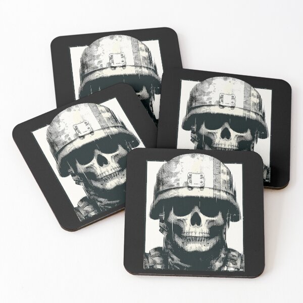Item preview, Retro pixel glitch skull soldier designed and sold by TomFrontierArt.